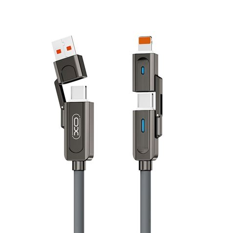 CABLE 4 EN 1 60W USB - C / USB-C / LIGHTNING / USB-A - XONB275