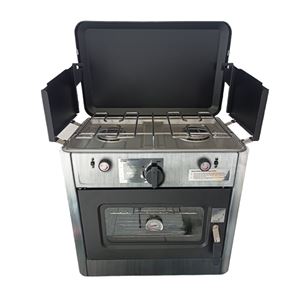 COCINA 2 FUEGOS CON TAPA + HORNO DE GAS CON SISTEMA DE SEGURIDAD MUVIP - MV0623-1