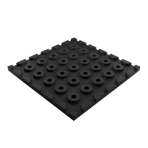 BALDOSA DE CAUCHO ANTITRAUMA 400X400X25MM NEGRA ARTPLAST - AT40PLAYNE-2