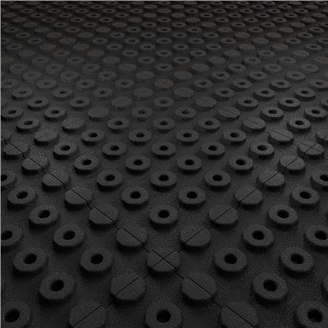 BALDOSA DE CAUCHO ANTITRAUMA 400X400X25MM NEGRA ARTPLAST - AT40PLAYNE-3