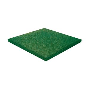 BALDOSA DE CAUCHO ANTITRAUMA 400X400X25MM COLOR VERDE ARTPLAST - AT40PLAYVE