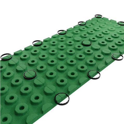 BALDOSA DE CAUCHO ANTITRAUMA 400X400X25MM COLOR VERDE ARTPLAST - AT40PLAYVE-1