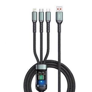 CABLE USB 3 EN 1 LIGHTNING / TIPO-C / MICRO USB) 1.2 METROS - XONB297