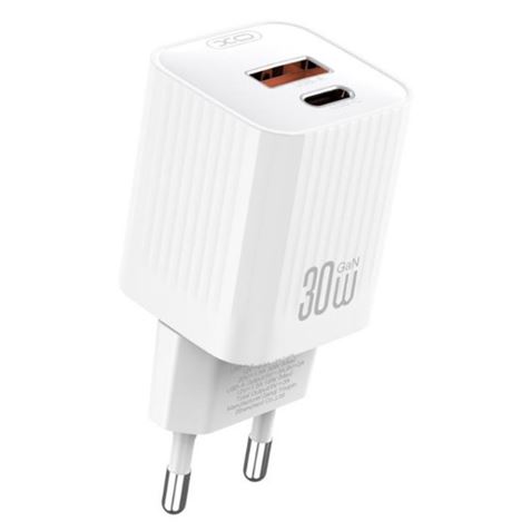 CARGADOR USB+USB-C 30W L149 BLANCO XO - XOL149WH
