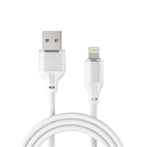 CABLE DE CARGA 6A USB A LIGTHNING 1 METRO BLANCO XO