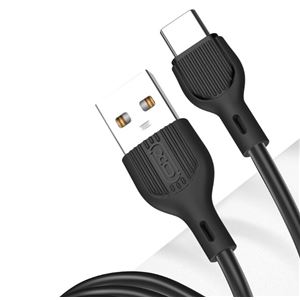 CABLE 2.1A USB A TIPOC 1 METRO NEGRO NB200 XO - XONB200TC1MBK.JPG