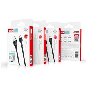 CABLE 2.1A USB A LIGTHNING 1 METRO NEGRO NB200 XO - XONB200LG1MBK-1.JPG