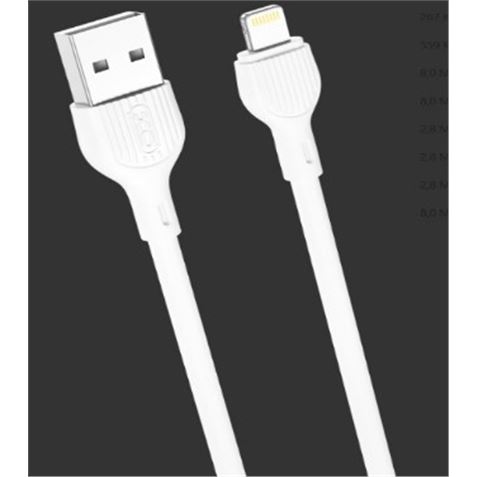 CABLE 2.1A USB A LIGTHNING 2 METROS BLANCO NB200 XO - XONB200LG2MWH.JPG
