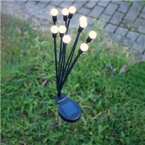 ESTACA SOLAR CON 10 LEDS LUZ CALIDA FOREVER - RTV100493-1