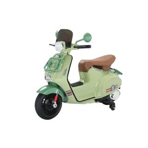 MOTO SCOOTER CLASICO CON RUEDINES VERDE - 33015-1
