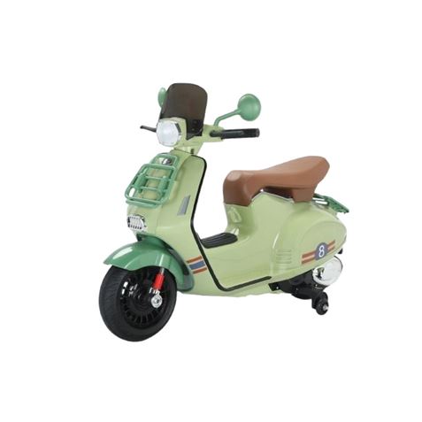 MOTO SCOOTER CLASICO CON RUEDINES VERDE - 33015-1
