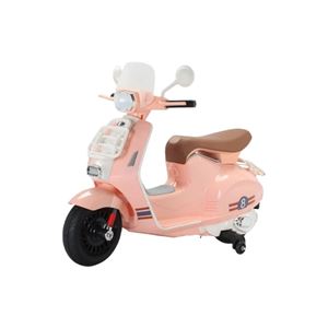 MOTO SCOOTER CLASICO CON RUEDINES ROSA - 33016-1