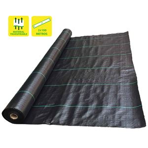 MALLA ANTIHIERBAS NEGRA 100GR 2X100M SUNGARDEN - SG0172