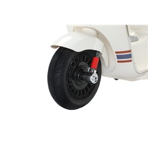 MOTO SCOOTER CLASICO CON RUEDINES BLANCO - 33014-5