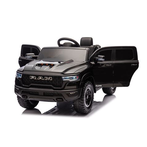 COCHE INFANTIL A BATERIA CON CONTROL REMOTO RAM 1500 SUPER TRUCK NEGRO - 33007-1