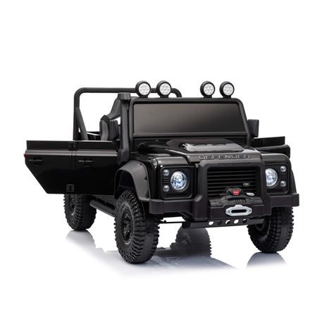 COCHE INFANTIL A BATERIA CON CONTROL REMOTO LAND ROVER DEFENDER NEGRO - 33000-2