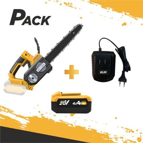 SIERRA DE PODA 12" + BATERÍA 4AH + CARGADOR BLIM - PACKBLIM16-1