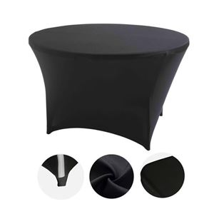 FUNDA PARA MESA DE RESINA REDONDA 160X74 NEGRA SUNGARDEN - SG0180