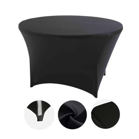 FUNDA PARA MESA DE RESINA REDONDA 160X74 NEGRA SUNGARDEN - SG0180
