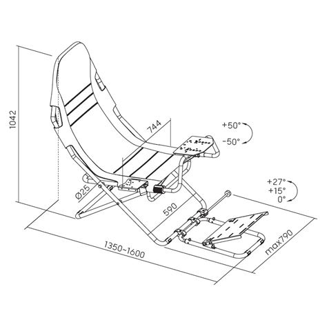 SLIM DRIVE RACING SEAT CROMAD - CR1218-11
