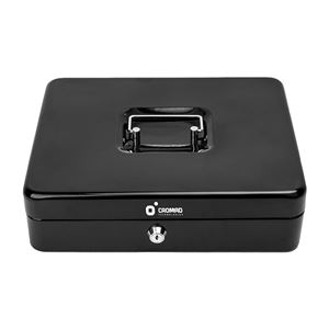 CAJA DE CAUDALES METÁLICA CON LLAVE 9X30X24CM 5 COMPARTIMENTOS CROMAD - CR1226-1