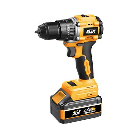 PACK 20V TALADRO + LLAVE IMPACTO + RADIAL S/CARBONES | 2 BATERIAS 4AH BLIM - BL0491-2