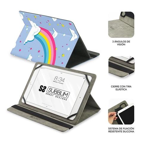 FUNDA UNIVERSAL PARA TABLETS UNICORN 9.6/11" SUBBLIM - 8436586741365