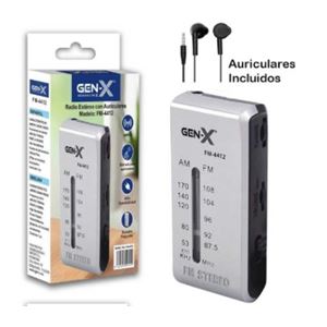 TRANSITOR PORTATIL AM/FM ANALOGICA PLATA FM-4412 GEN-X - FM-4412
