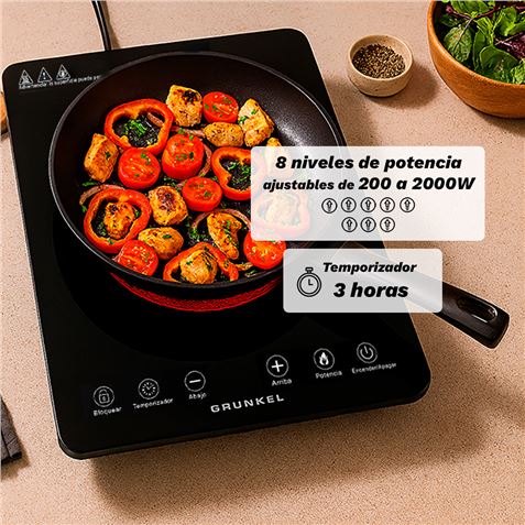 COCINA ELECTRICA 1 FUEGO 2000W GRUNKEL - IFR-2000-2