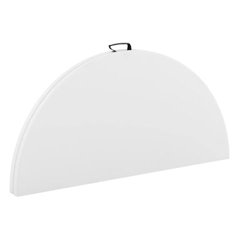 REACONDICIONADA MESA DE RESINA REDONDA PLEGABLE 160X74CM 4.5CM SUNGARDEN - SG0159-1