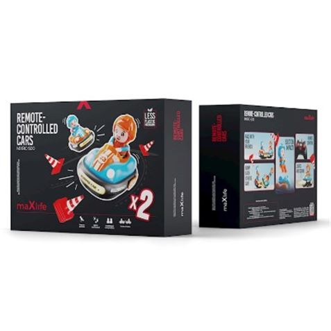 JUEGO COCHES CHOCONES A RADIO CONTROL MXRC-500 MAXLIFE - OEM0200699-4