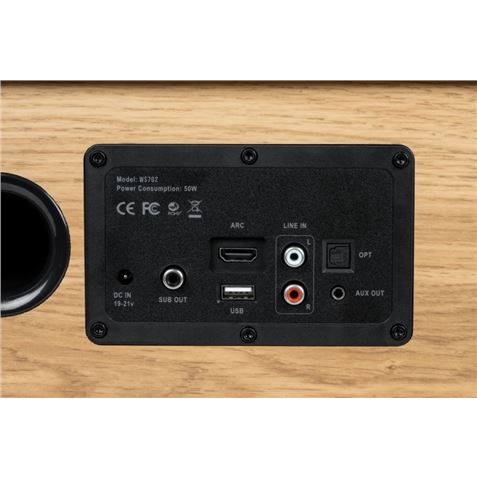 ALTAVOZ BLUETOOTH 2.1 150W WS702 MADERA THOMSOM - WS702-2