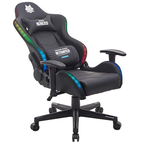 SILLA GAMING RGB SERIE FENRIR NEGRA CROMAD - CR1230-2