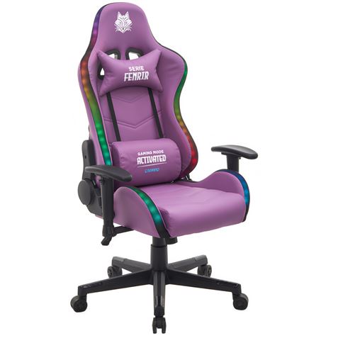 SILLA GAMING RGB SERIE FENRIR VIOLETA CROMAD - CR1233-1