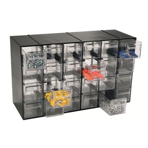 MUEBLE ORGANIZADOR PLASTICO 377X142X228MM CON 24 CAJONES ARTPLAST - Hobby24