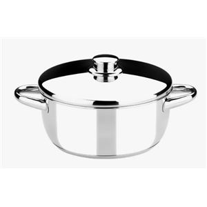 CACEROLA ACERO INOXIDABLE 18CM 1.75 LITROS OPTIMA CON TAPA ACERO MONIX