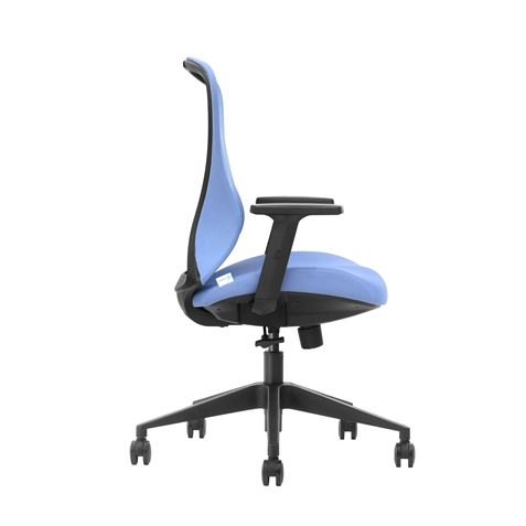 REACONDICIONADA SILLA OFICINA GAMA SENIOR SE1700 AZUL CROMAD - CR1202-2