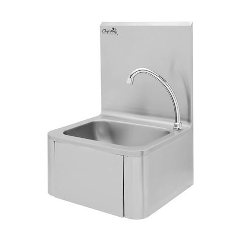 FREGADERO MURAL ACERO INOX PROFESIONAL CON GRIFO Y DISPENSADOR CHEF PRO - CF0144-1