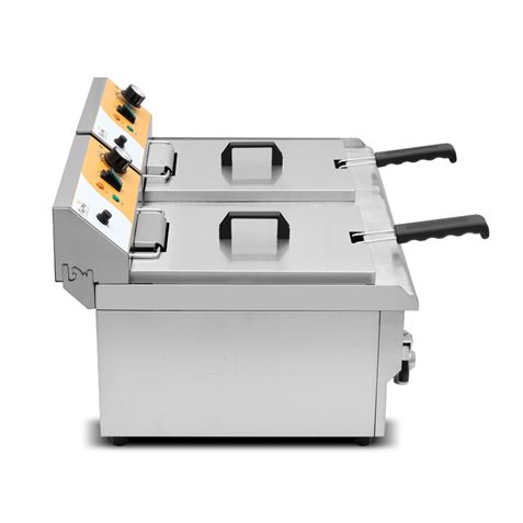 FREIDORA ELÉCTRICA PROFESIONAL 16+16 LITROS 2X3000W CHEF PRO - CF0106-4