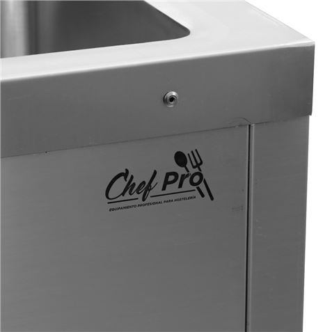 LAVAMANOS ACERO INOX INDUSTRIAL CON GRIFO DE PIE Y DISPENSADOR CHEF PRO - CF0145-7