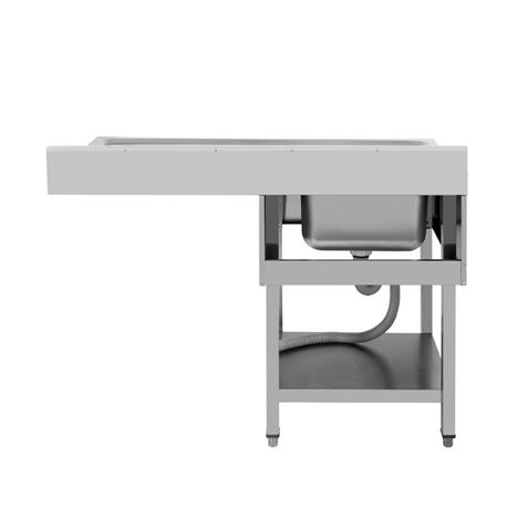 FREGADERO INDUSTRIAL 140X70X85CM CUBETA IZQUIERDA Y ESTANTE CHEF PRO - CF0139-5