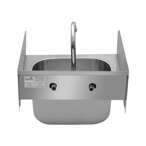 FREGADERO MURAL ACERO INOX PROFESIONAL CON GRIFO Y BACKSPLASH CHEF PRO - CF0143-5