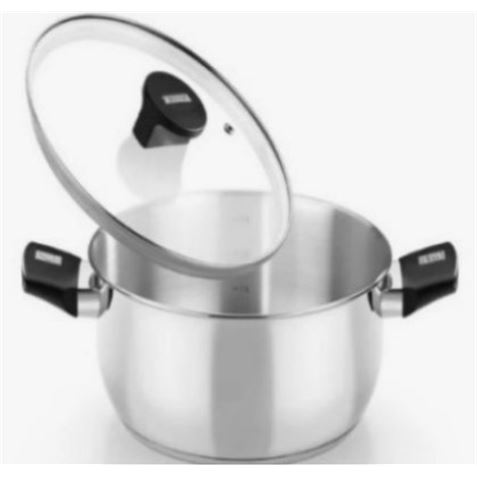 CACEROLA ACERO INOX CON TAPA VIDRIO 30CM ELITE MONIX - M240330