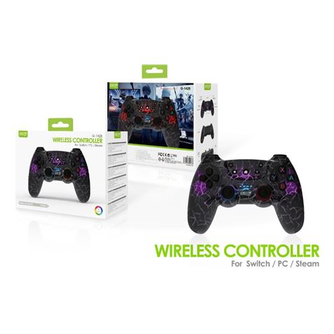 GAMEPAD INALAMBRICO PARA PC/SWITCH/STEAM G-1428 GREEN - G-1428