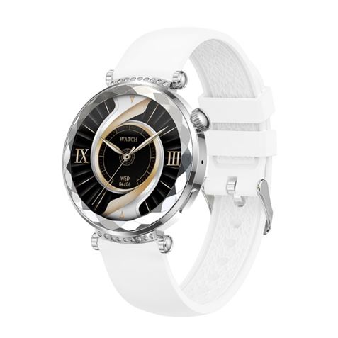 SMARTWATCH J13 1.19" AMOLED | IP68 | DEPORTES | PLATA/BLANCO XO - XOJ13SL-1