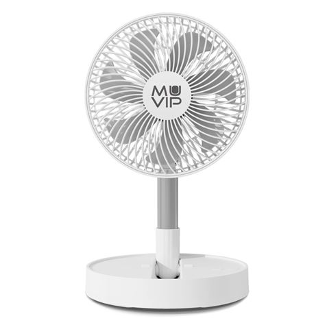 VENTILADOR PORTATIL EXTENSIBLE Y PLEGABLE 8" BATERÍA MUVIP - MV0664-1
