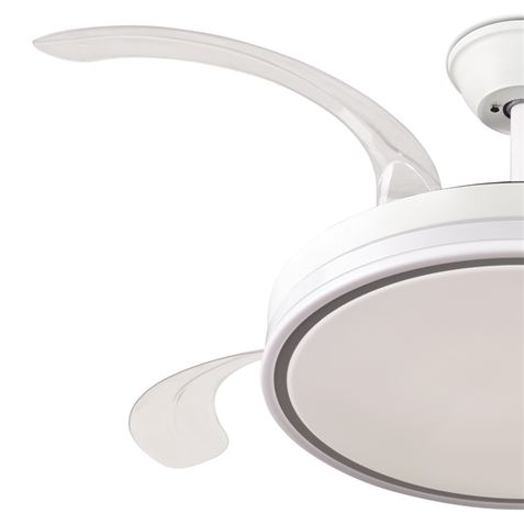 VENTILADOR DE TECHO RETRÁCTIL 30W CON LED Y 6 VELOCIDADES BLANCO MUVIP - MV0657-3