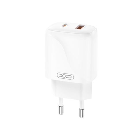 CARGADOR USB+USB-C 20W L158 BLANCO XO - XOL158WH-2