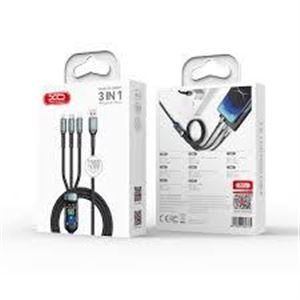 CABLE USB 3 EN 1 LIGHTNING / TIPO-C / MICRO USB) 1.2 METROS - XONB297-1