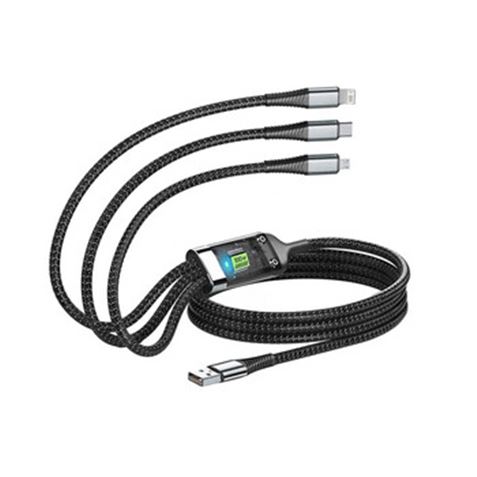 CABLE USB 3 EN 1 LIGHTNING / TIPO-C / MICRO USB) 1.2 METROS - XONB297-2
